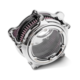 Performance Machine Vision Air Cleaner (W/ Bezel) - Chrome Performance Machine Air Filters - Direct Fit  AXOPROS