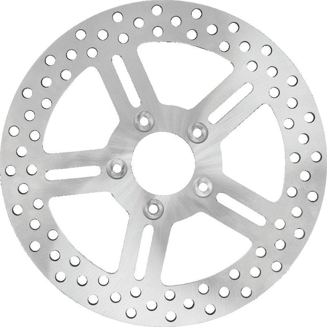 Performance Machine Disc 11.5 x .20 1 Pc Eco 5 Spoke Stainless Steel Performance Machine Brake Rotors - Drilled  AXOPROS