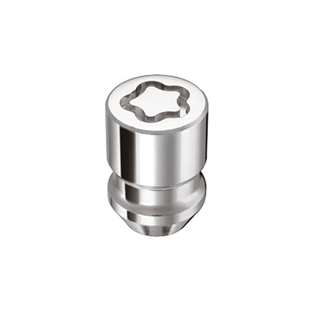 McGard Wheel Lock Nut Set - 4pk. (Cone Seat) M12X1.5 / 19mm & 21mm Dual Hex / 1.28in. L - Chrome McGard Lug Nuts  AXOPROS