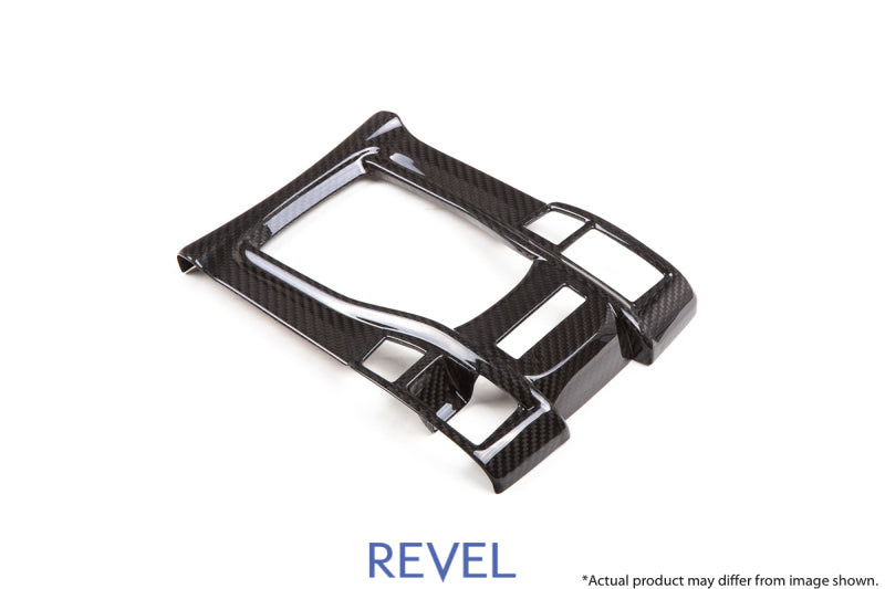 Revel GT Dry Carbon Shifter Panel Cover 17-18 Honda Civic Type-R - 1 Piece Revel Carbon Accessories  AXOPROS