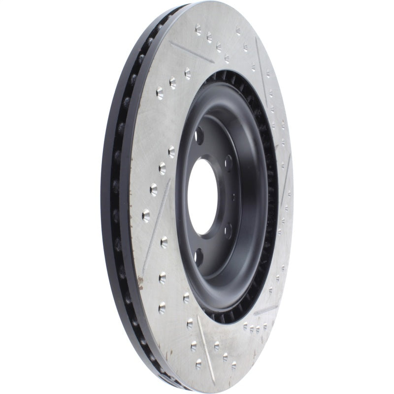 StopTech Slotted & Drilled Sport Brake Rotor Stoptech Brake Rotors - Slot & Drilled  AXOPROS