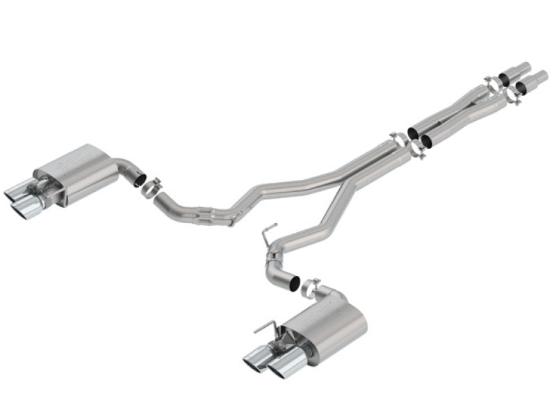 Borla 2018 Ford Mustang GT 5.0L AT/MT 3in ATAK Catback Exhaust w/ Valves Borla Catback  AXOPROS