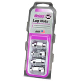 McGard Hex Lug Nut (Cone Seat Bulge Style) M12X1.5 / 3/4 Hex / 1.45in. Length (4-Pack) - Chrome McGard Lug Nuts  AXOPROS