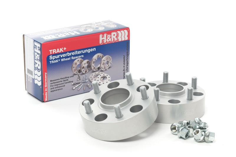 H&R Trak+ 20mm DRM Wheel Adaptor Bolt 5/120 Center Bore 64 Stud Thread 14x1.5 - Black H&R Wheel Spacers & Adapters  AXOPROS