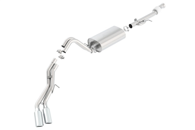 Borla 15-16 Cadillac Escalade ESV 6.2L Auto Trans Dual Round Rolled Truck Side Exit Catback Exhaust Borla Catback  AXOPROS