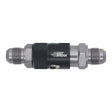 DeatschWerks DeatschWerks 6AN Male Flare Quick Disconnect Dry Break Fitting - 2 Pieces Anodized Matte Black Fittings aftermarket performance part