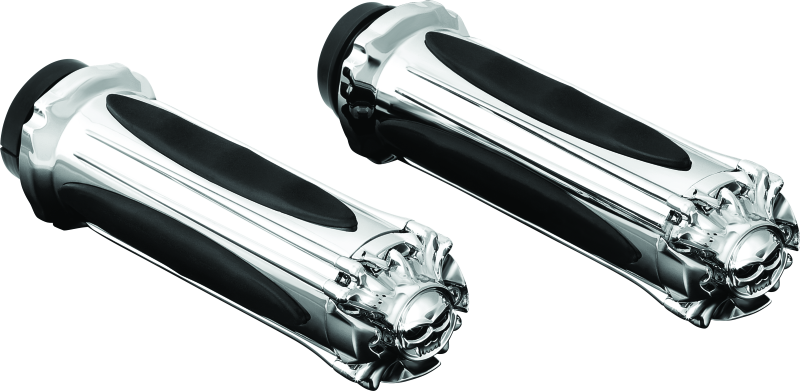 Kuryakyn Zombie Grips Throttle-By-Wire Chrome Kuryakyn Grips  AXOPROS