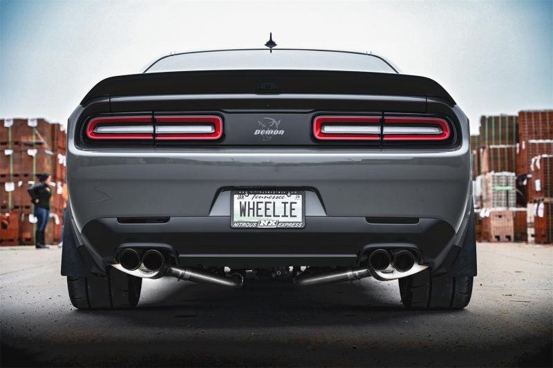 Corsa 15-23 Challenger SRT/Hellcat/Demon/Redeye 2.75in Valved CB DR Exit w/ Twin 3.5in Pol Pro Tips CORSA Performance Catback  AXOPROS
