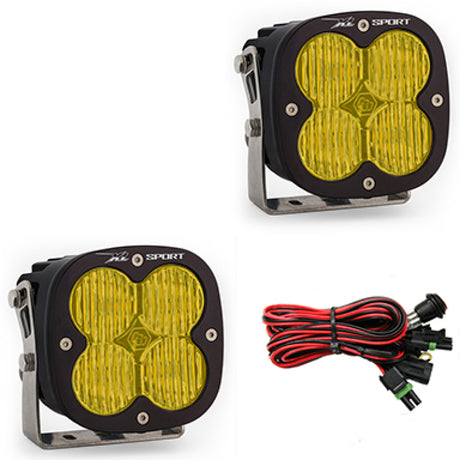 Baja Designs Baja Designs XL Sport Series Wide Cornering Pattern LED Light Pods - Amber Light Bars & Cubes aftermarket performance part