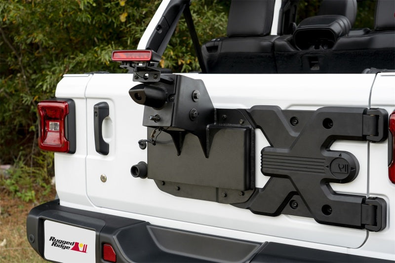 Rugged Ridge Spartacus HD Tire Carrier Wheel Mount 18-20 Jeep Wrangler JL Rugged Ridge Spare Tire Carriers  AXOPROS