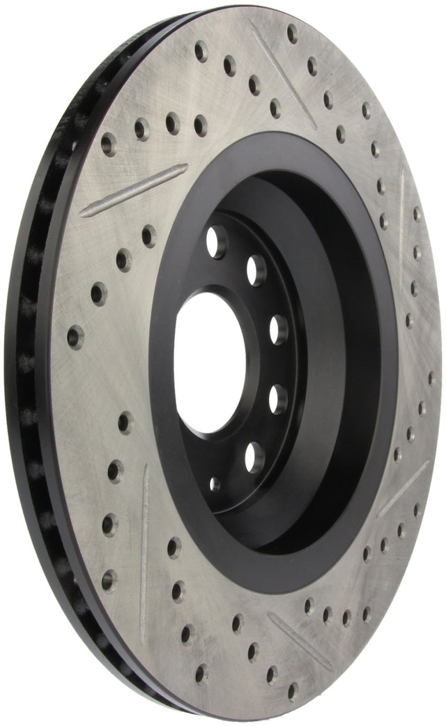 StopTech 09 VW Passat CC / 06-09 Passat Slotted & Drilled Right Rear Rotor Stoptech Brake Rotors - Slot & Drilled  AXOPROS