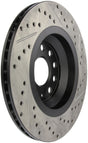 StopTech 09 VW Passat CC / 06-09 Passat Slotted & Drilled Right Rear Rotor Stoptech Brake Rotors - Slot & Drilled  AXOPROS