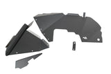 Rugged Ridge Inner Fender Liners Frnt Aluminum Black 18-20 Jeep Wrangler JL Rugged Ridge Fender Flares  AXOPROS