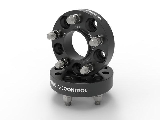 aFe CONTROL Billet Aluminum Wheel Spacers 5x114.3 CB70.5 1.25in - 15-24 Ford Mustang/20-23 Explorer aFe Wheel Spacers & Adapters  AXOPROS