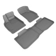 3D MAXpider 22-24 Lucid Air Touring Kagu Gray R1 R2 3D MAXpider Floor Mats - Rubber  AXOPROS