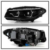 Spyder BMW 5 Series F10 11-13 Xenon/HID AFS Projector Headlights - Black PRO-YD-BMWF10HIDAFS-SEQ-BK SPYDER Headlights  AXOPROS