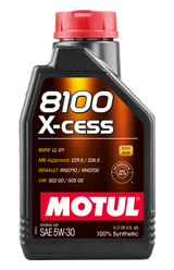 Motul Synthetic Engine Oil 8100 5W30 X-CESS 1L Motul Motor Oils  AXOPROS