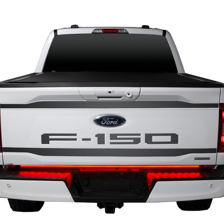 Putco 21-22 Ford F-150 60in Red Light Blade Direct Fit Kit Red / White Putco Light Tailgate Bar  AXOPROS