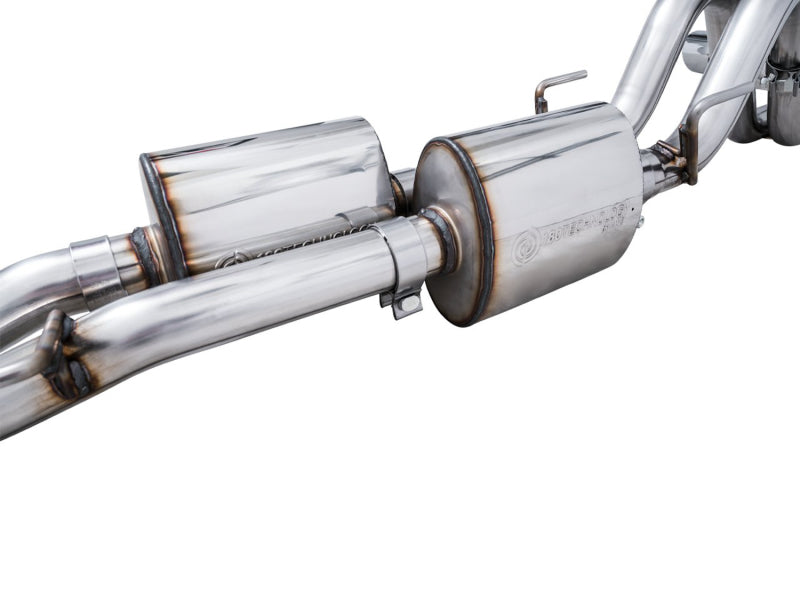 AWE 16-22 Toyota Tacoma 0FG Catback Exhaust w/ BashGuard - Dual Diamond Black Tips AWE Tuning Catback  AXOPROS