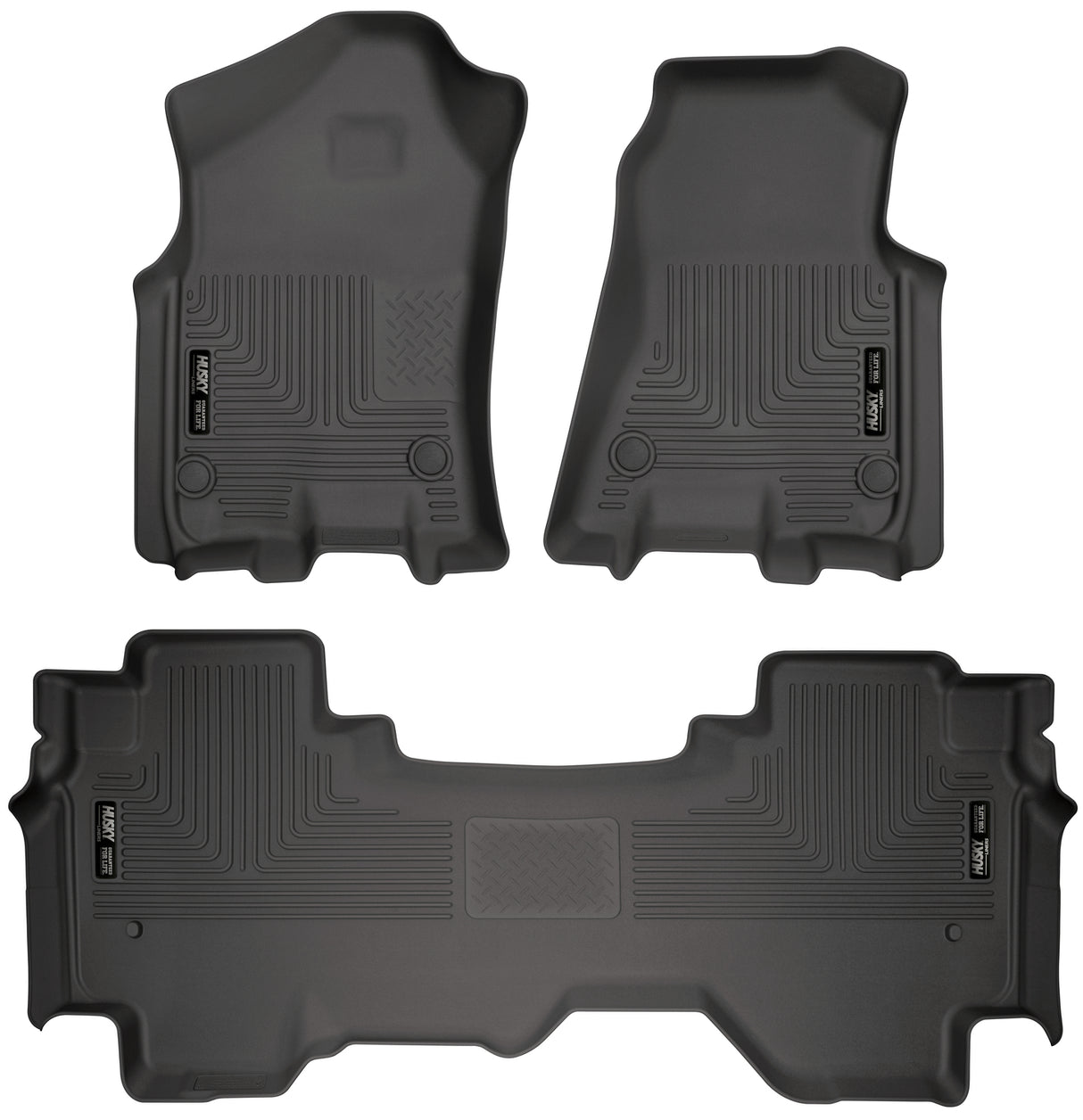 Husky Weatherbeater Front & 2nd Seat Floor Liners 94011 Husky Liners Floor Liner  AXOPROS