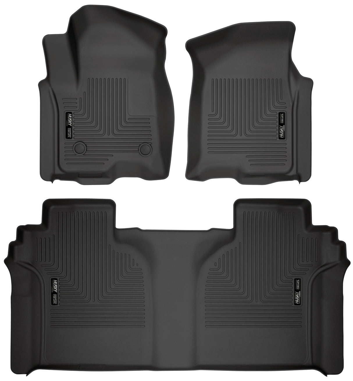 Husky Weatherbeater Front & 2nd Seat Floor Liners 94021 Husky Liners Floor Liner  AXOPROS