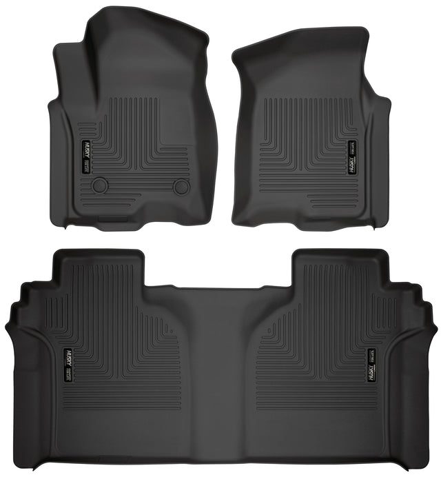 Husky Weatherbeater Front & 2nd Seat Floor Liners 94021 Husky Liners Floor Liner  AXOPROS