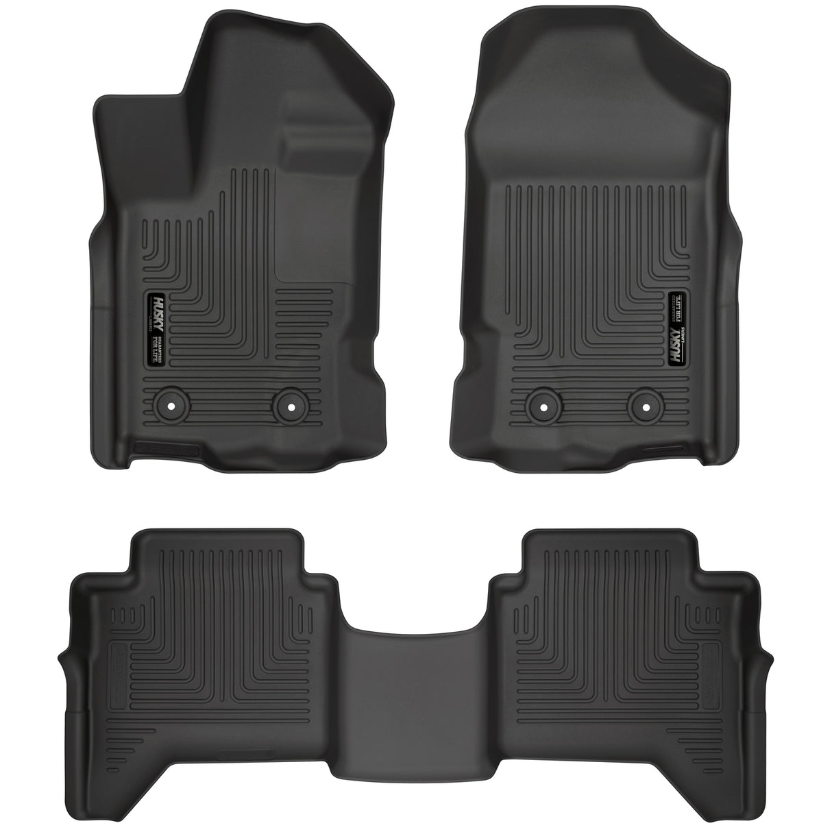 Husky Weatherbeater Front & 2nd Seat Floor Liners 94271 Husky Liners Floor Liner  AXOPROS