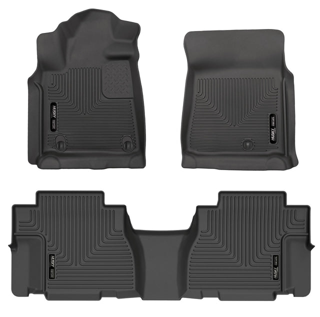Husky Weatherbeater Front & 2nd Seat Floor Liners (Footwell Coverage) 95131 Husky Liners Floor Liner  AXOPROS