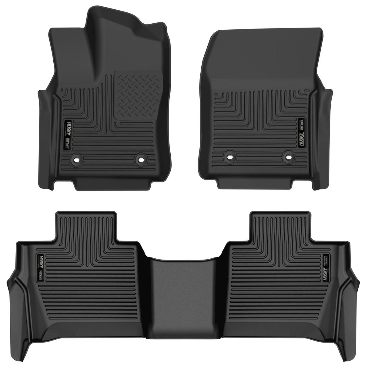 Husky Weatherbeater Front & 2nd Seat Floor Liners 95281 Husky Liners Floor Liner  AXOPROS
