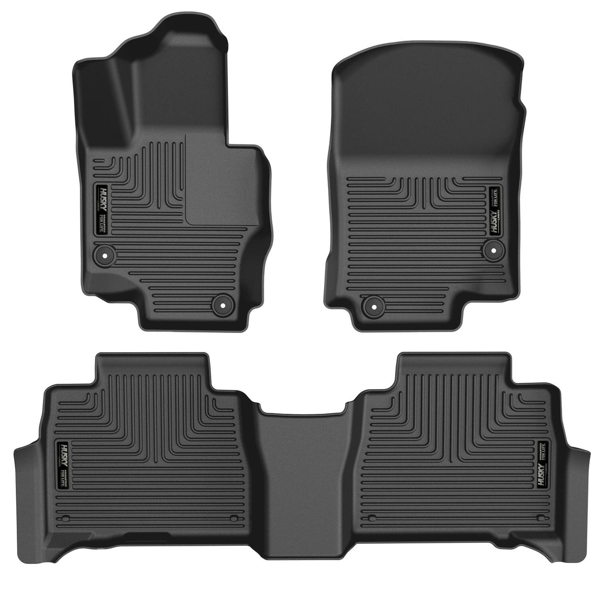 Husky Weatherbeater Front & 2nd Seat Floor Liners 95491 Husky Liners Floor Liner  AXOPROS