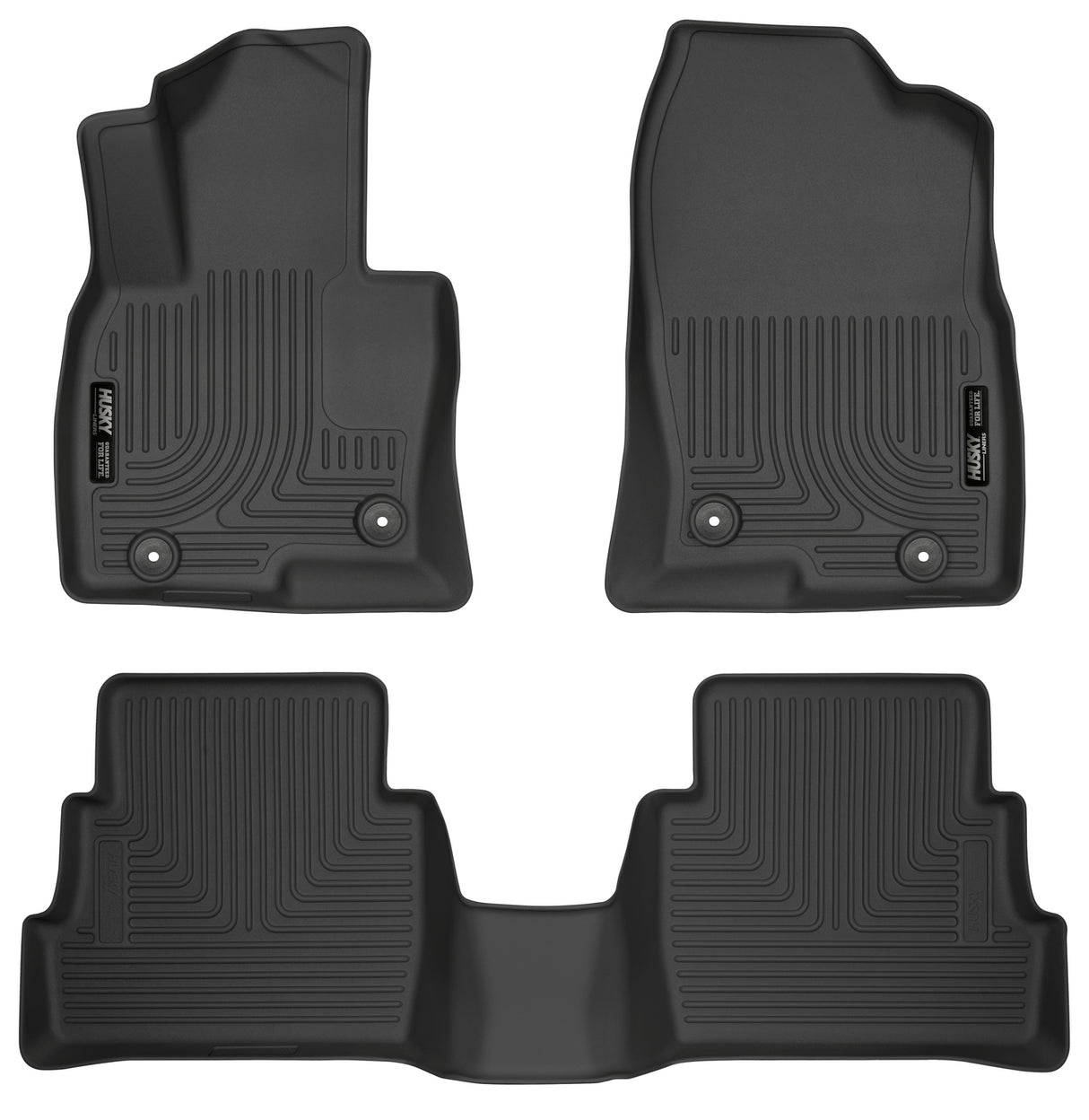 Husky Weatherbeater Front & 2nd Seat Floor Liners 95641 Husky Liners Floor Liner  AXOPROS