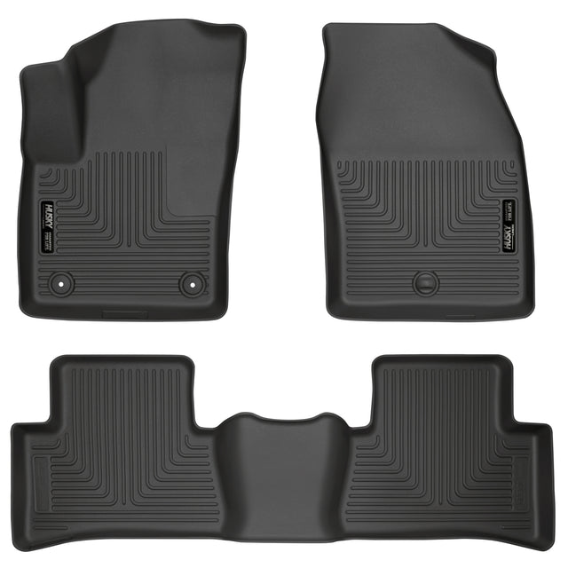 Husky Weatherbeater Front & 2nd Seat Floor Liners 95651 Husky Liners Floor Liner  AXOPROS