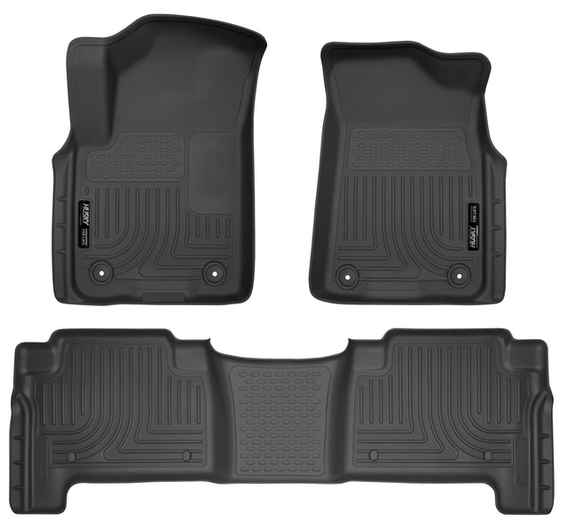 Husky Weatherbeater Front & 2nd Seat Floor Liners 95671 Husky Liners Floor Liner  AXOPROS