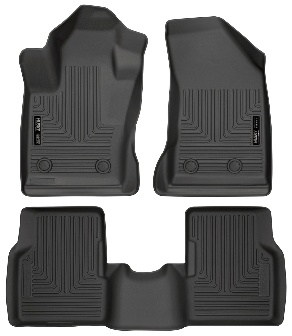 Husky Weatherbeater Front & 2nd Seat Floor Liners 95681 Husky Liners Floor Liner  AXOPROS