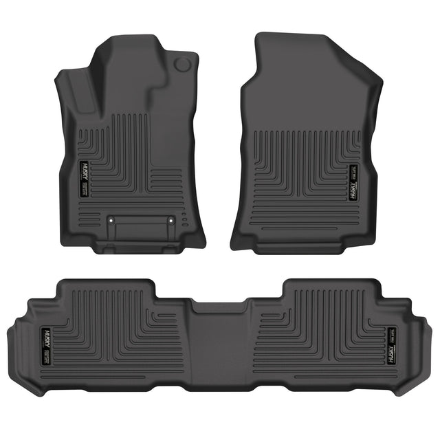 Husky Weatherbeater Front & 2nd Seat Floor Liners 95871 Husky Liners Floor Liner  AXOPROS