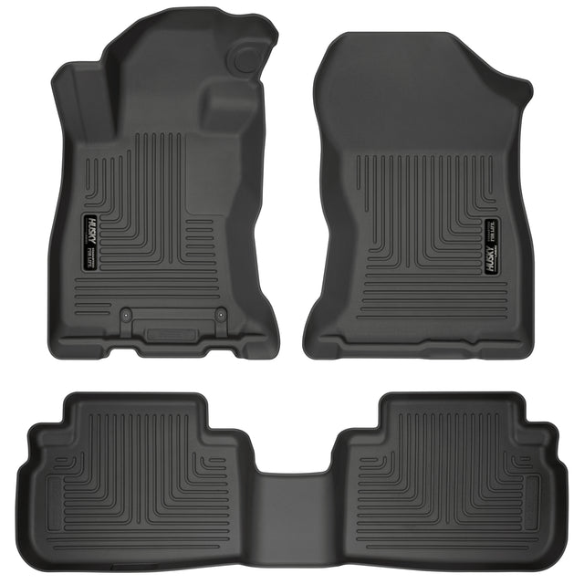 Husky Weatherbeater Front & 2nd Seat Floor Liners 95891 Husky Liners Floor Liner  AXOPROS
