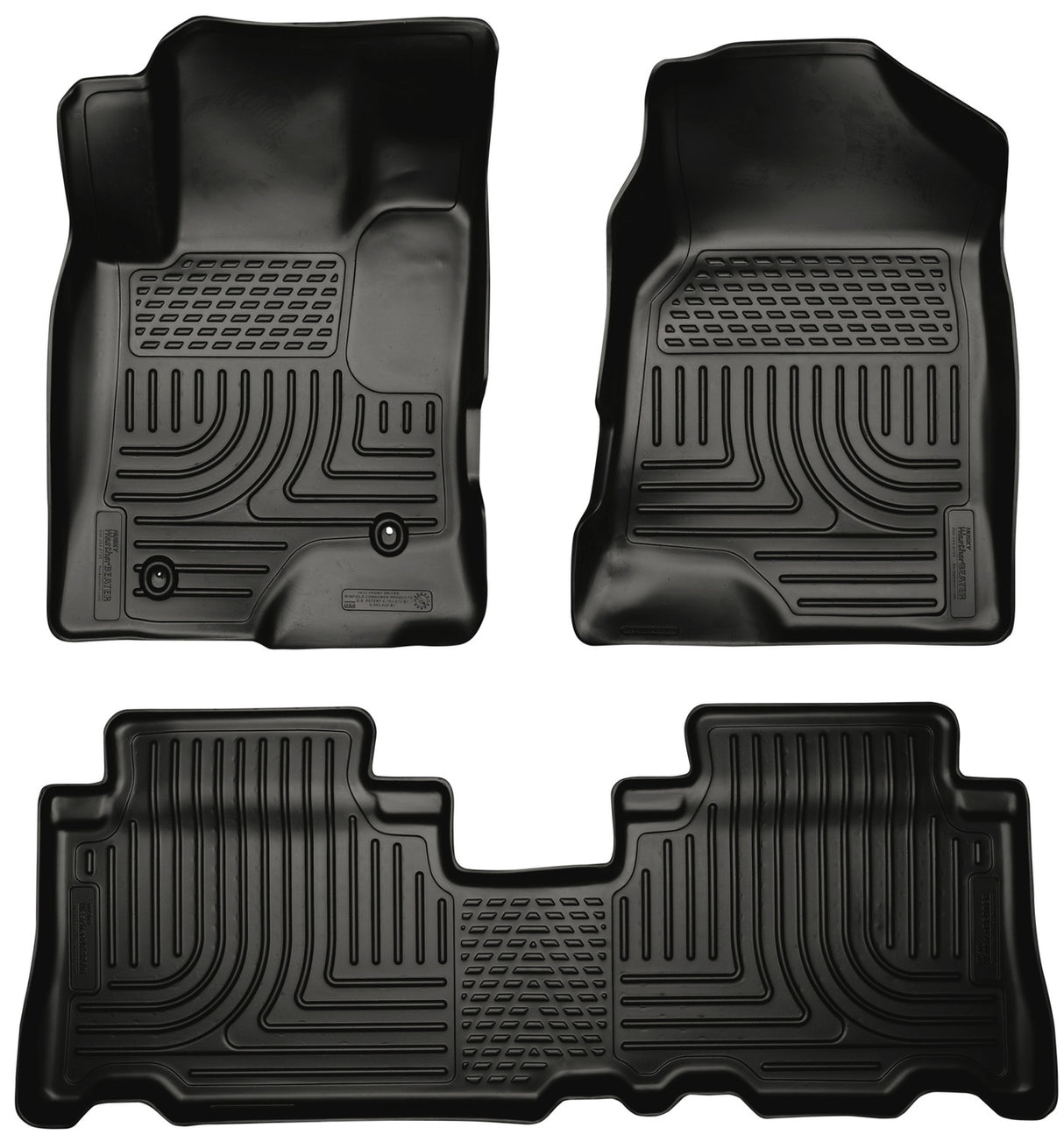 Husky Weatherbeater Front & 2nd Seat Floor Liners 96321 Husky Liners Floor Liner  AXOPROS