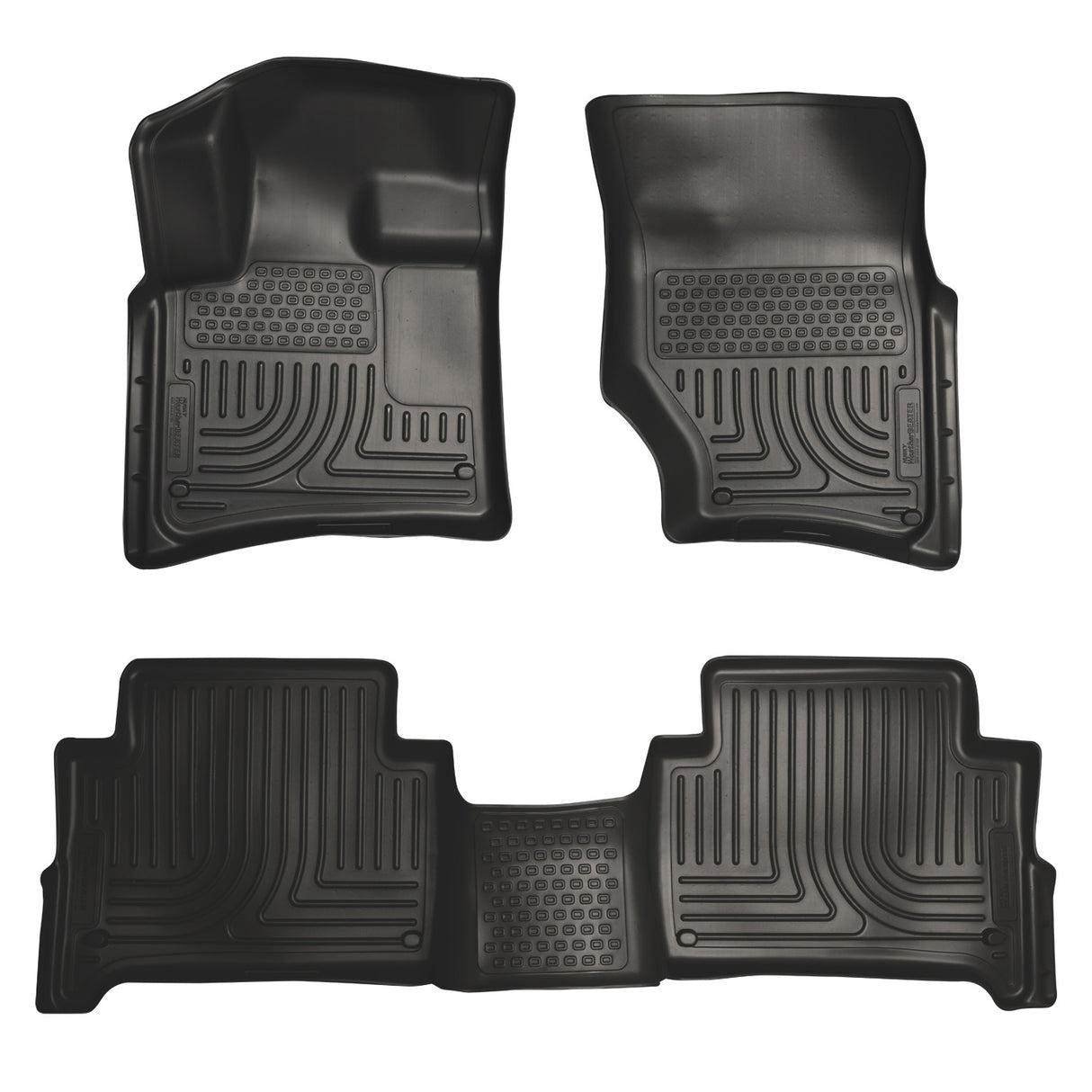 Husky Weatherbeater Front & 2nd Seat Floor Liners 96421 Husky Liners Floor Liner  AXOPROS