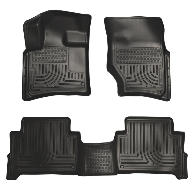 Husky Weatherbeater Front & 2nd Seat Floor Liners 96421 Husky Liners Floor Liner  AXOPROS