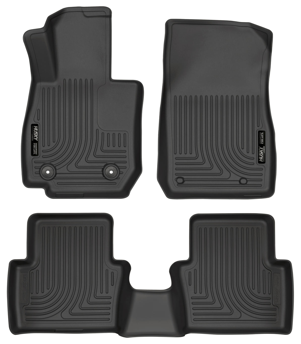 Husky Weatherbeater Front & 2nd Seat Floor Liners 96701 Husky Liners Floor Liner  AXOPROS