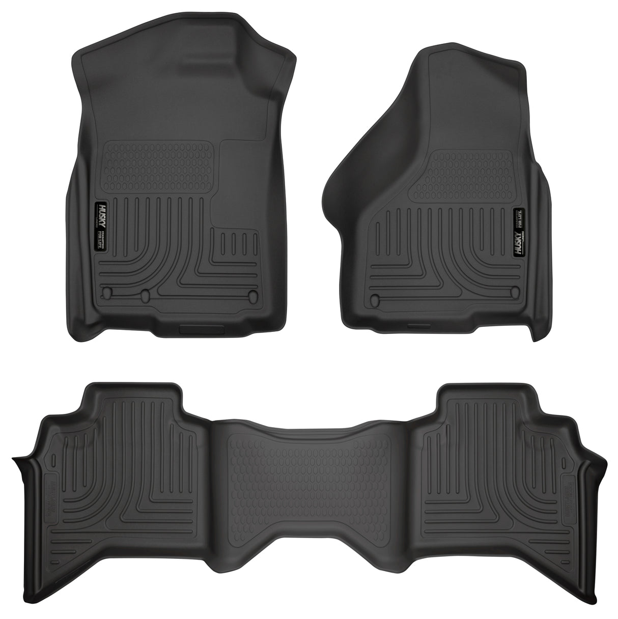 Husky Weatherbeater Front & 2nd Seat Floor Liners 98031 Husky Liners Floor Liner  AXOPROS