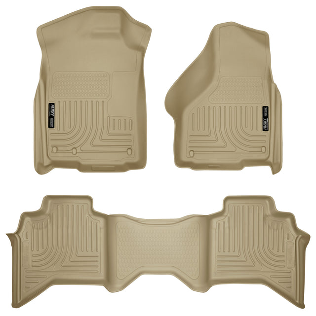 Husky Weatherbeater Front & 2nd Seat Floor Liners 98033 Husky Liners Floor Liner  AXOPROS