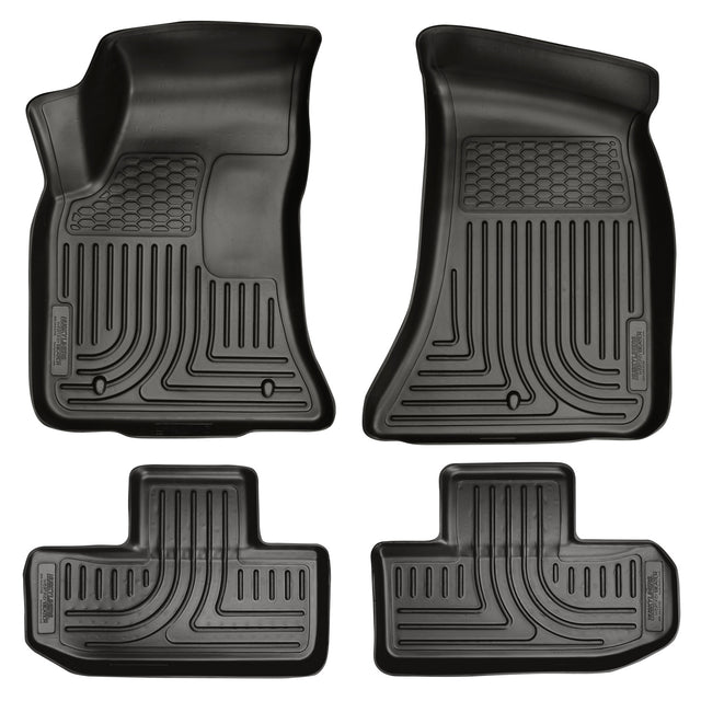 Husky Weatherbeater Front & 2nd Seat Floor Liners 98071 Husky Liners Floor Liner  AXOPROS