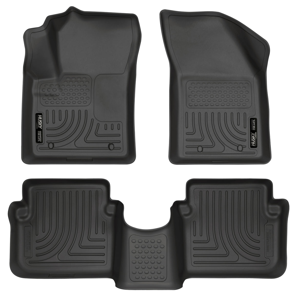 Husky Weatherbeater Front & 2nd Seat Floor Liners 98091 Husky Liners Floor Liner  AXOPROS