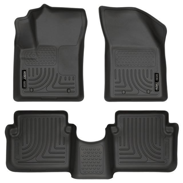 Husky Weatherbeater Front & 2nd Seat Floor Liners 98091 Husky Liners Floor Liner  AXOPROS