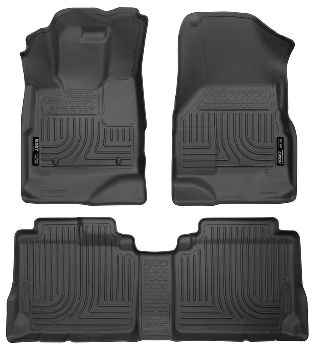 Husky Weatherbeater Front & 2nd Seat Floor Liners 98131 Husky Liners Floor Liner  AXOPROS