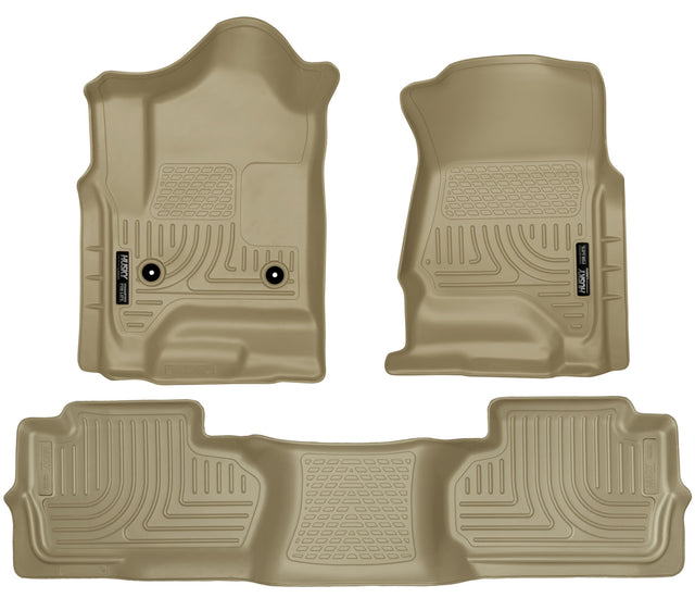 Husky Weatherbeater Front & 2nd Seat Floor Liners (Footwell Coverage) 98243 Husky Liners Floor Liner  AXOPROS