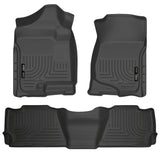Husky Weatherbeater Front & 2nd Seat Floor Liners 98251 Husky Liners Floor Liner  AXOPROS
