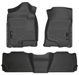 Husky Weatherbeater Front & 2nd Seat Floor Liners 98261 Husky Liners Floor Liner  AXOPROS