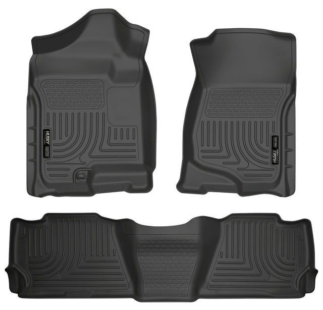 Husky Weatherbeater Front & 2nd Seat Floor Liners 98261 Husky Liners Floor Liner  AXOPROS